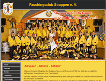 Tablet Screenshot of faschingsclub-struppen.de